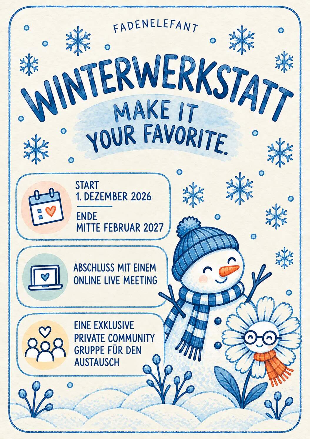 Winterwerkstatt - Das kreative Winter Challenge Kit