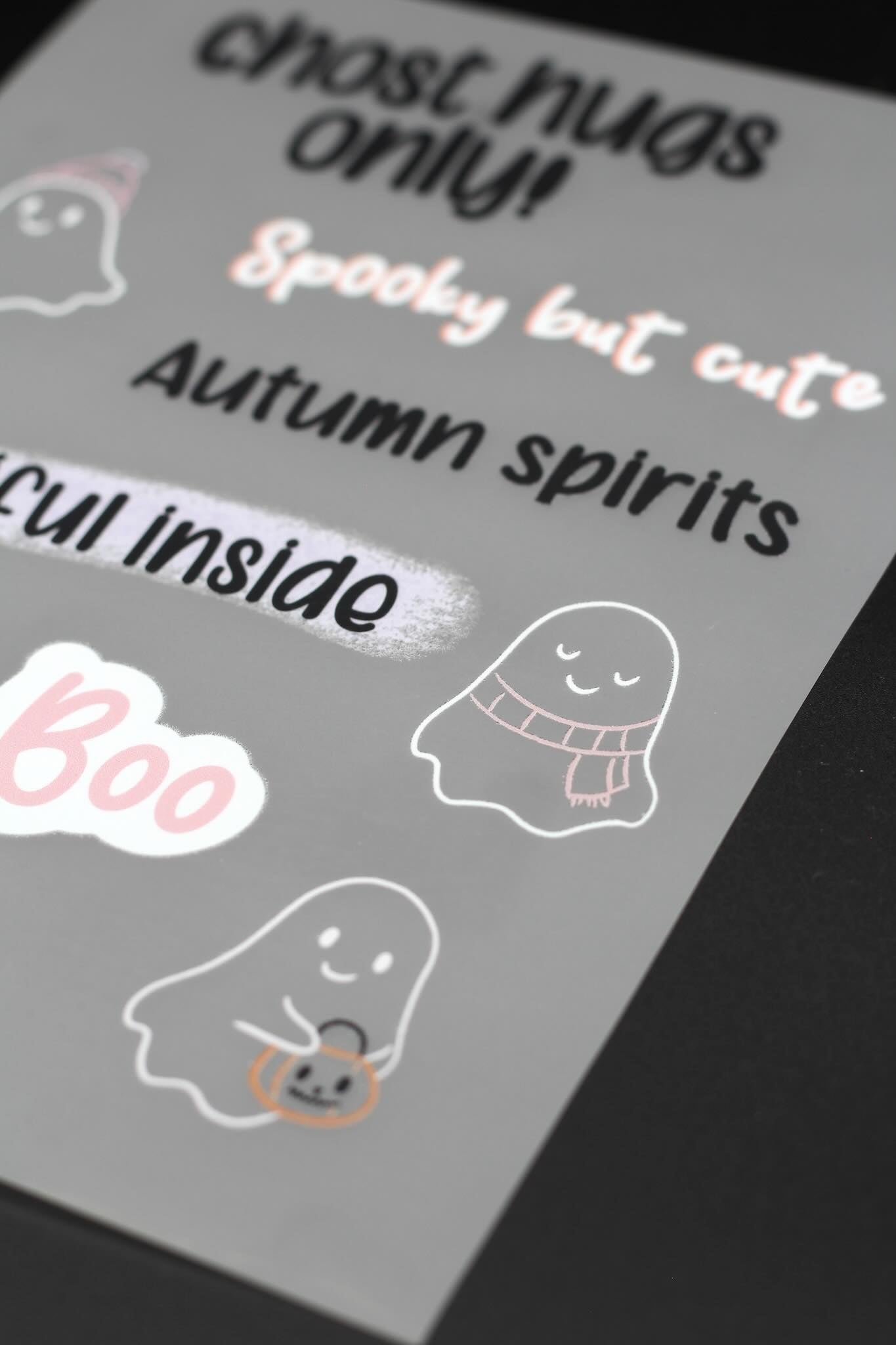 Bügelbildbogen A lot to BoooH