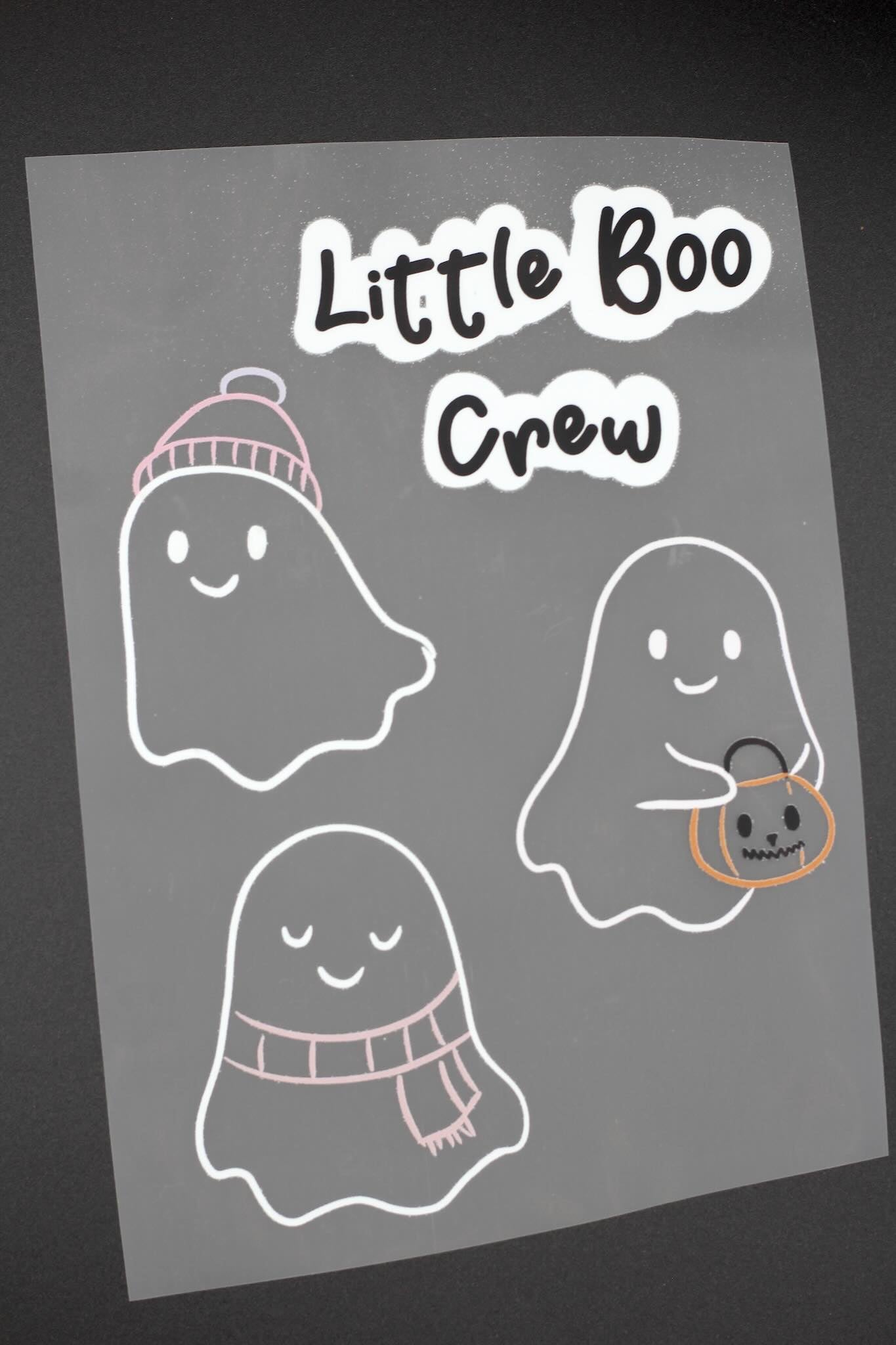 Bügelbildbogen Boo Crew