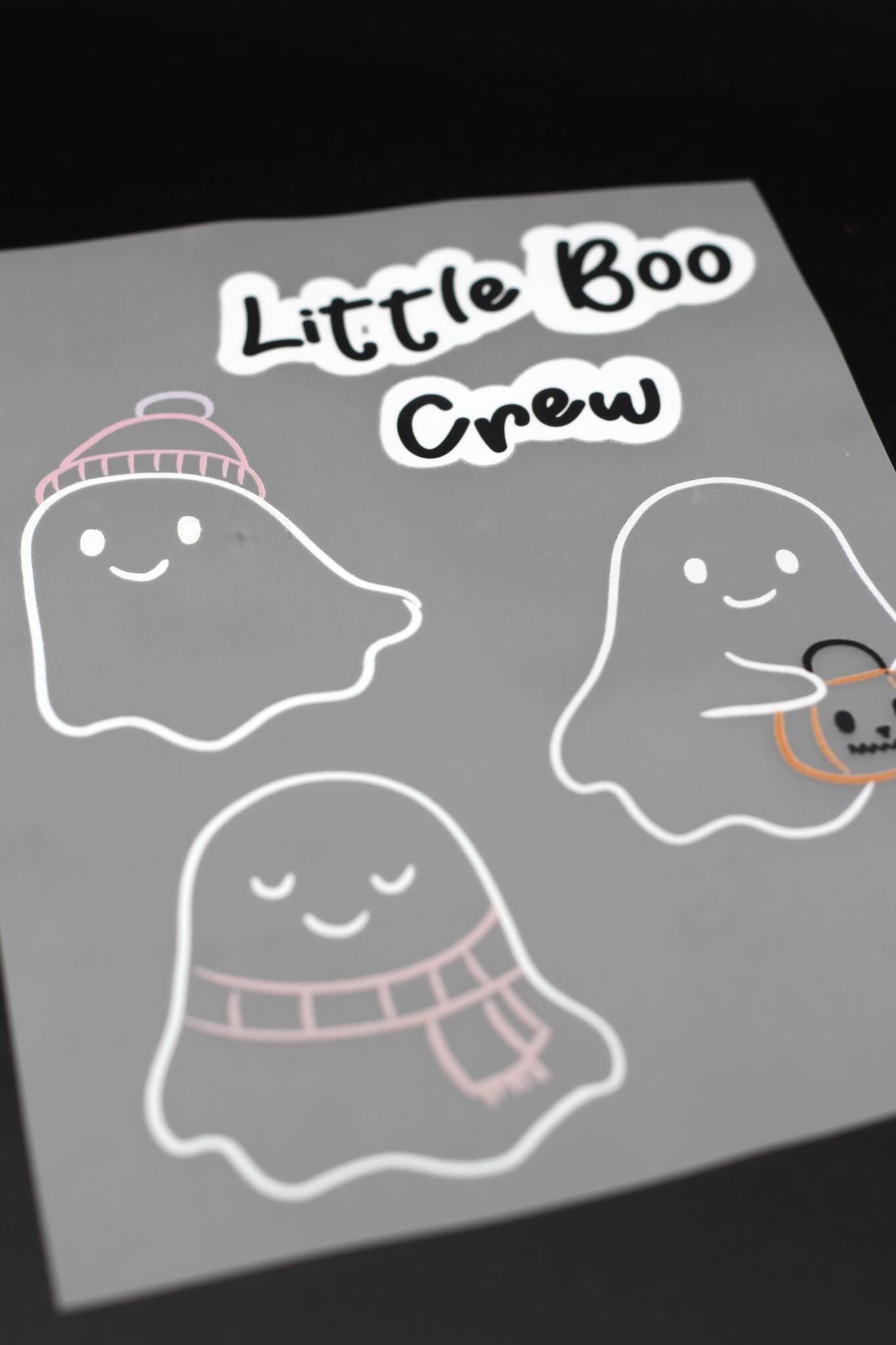 Bügelbildbogen Boo Crew