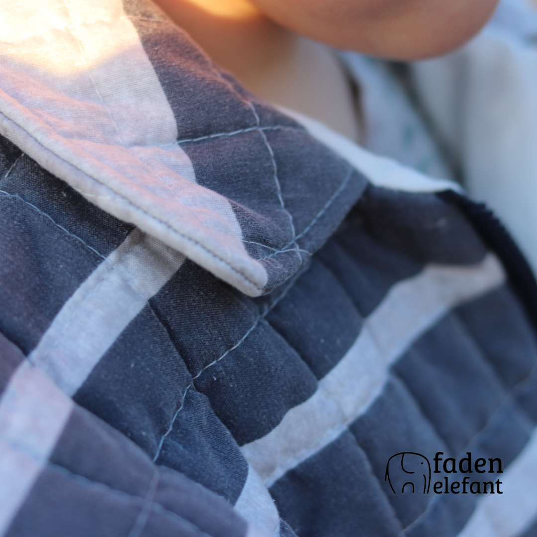 GuteZeitenJacke in blau-kariert