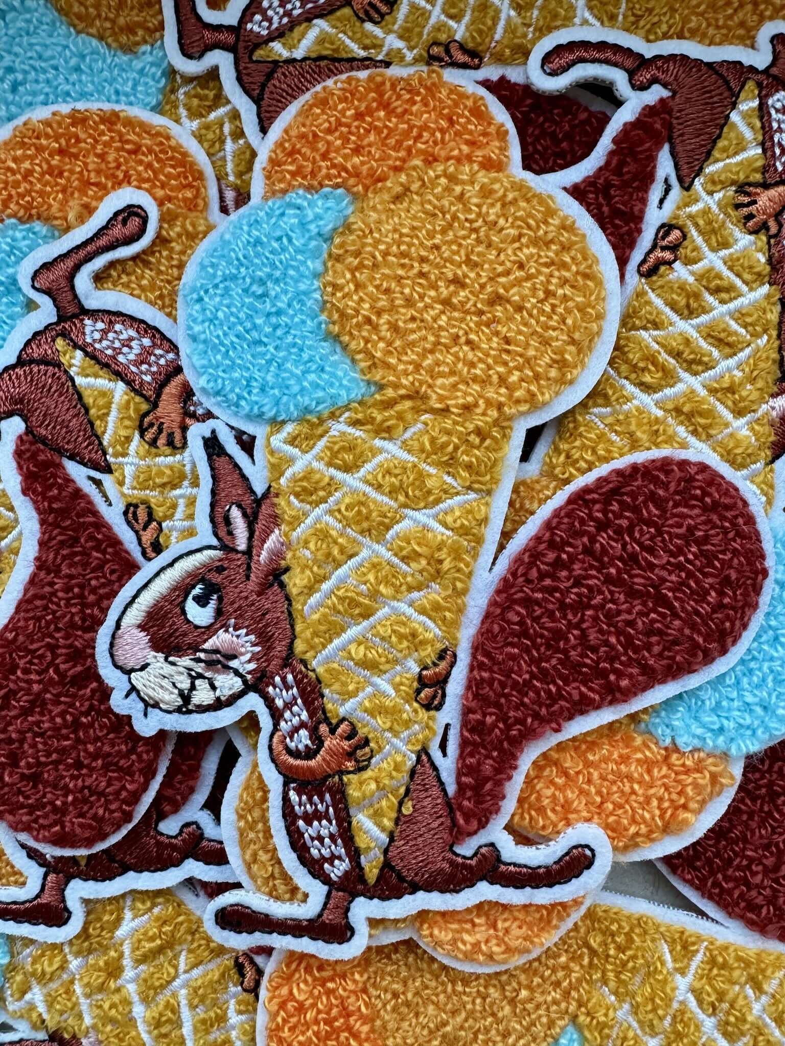 Chenille Patch Eishörnchen