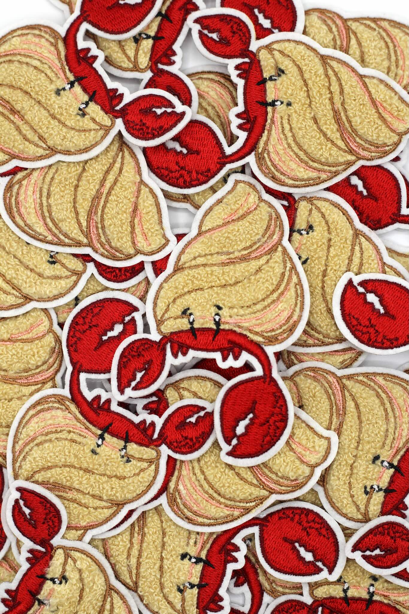 Chenille-Patch mit Einsiedlerkrebs