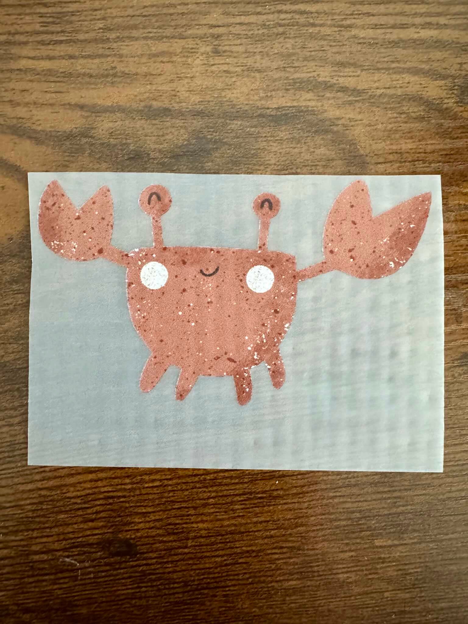 Bügelbild Marine Team Krabbe