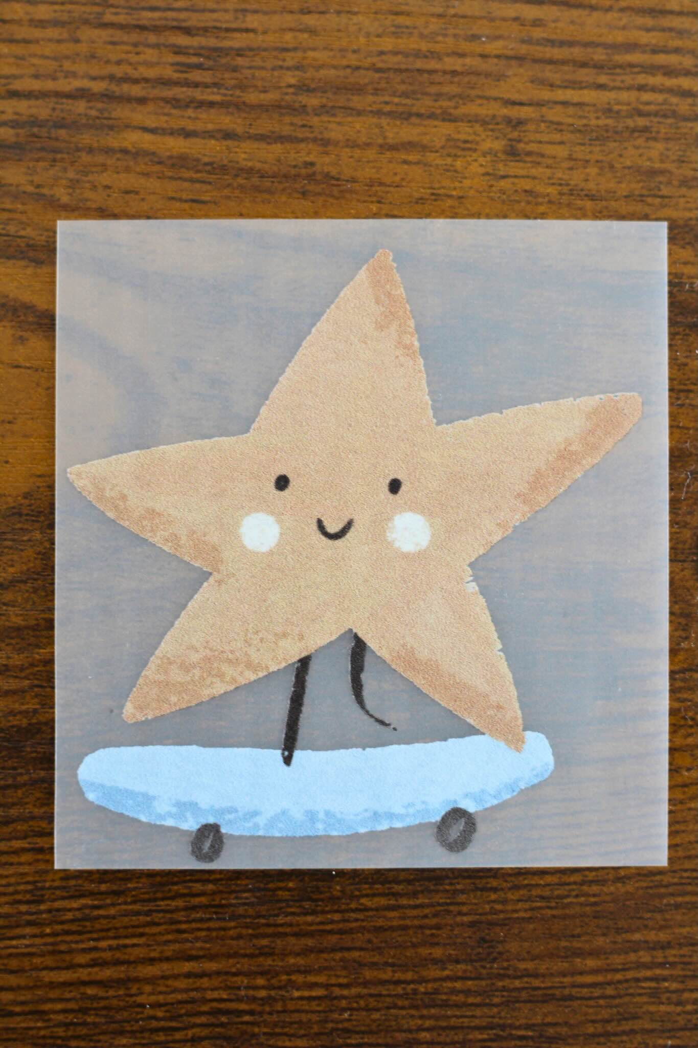 Bügelbild Skater Gang Stern