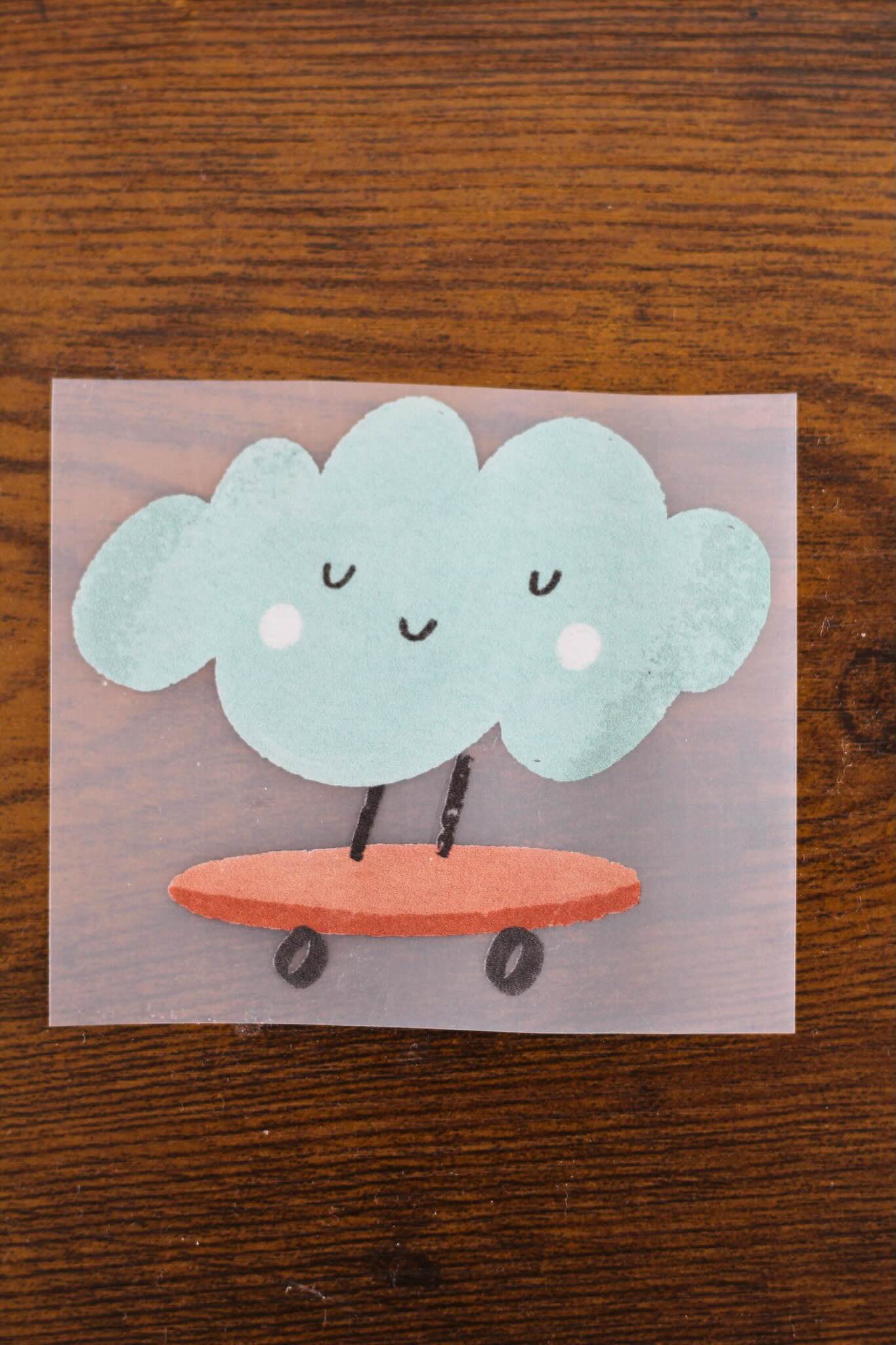 Bügelbild Skater Gang Wolke