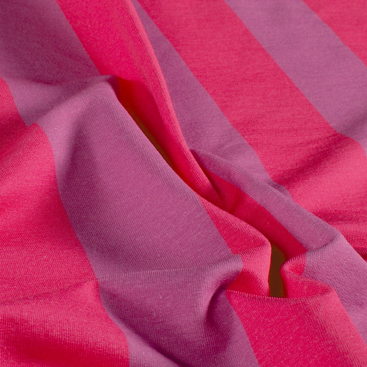 French Terry - Streifen Fuchsia