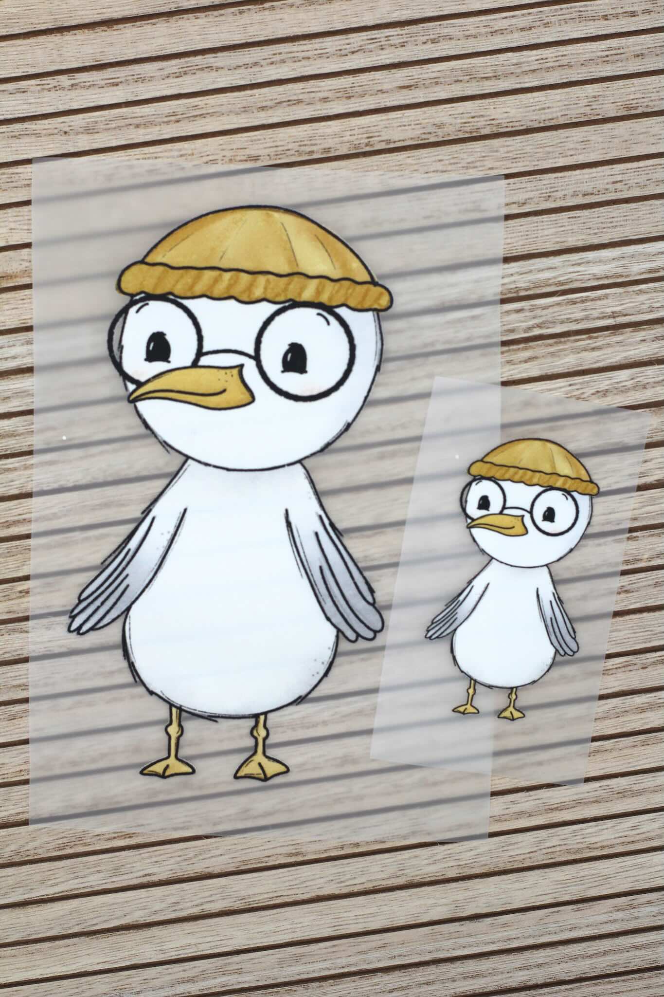 Bügelbild Hipstermöwe Knut