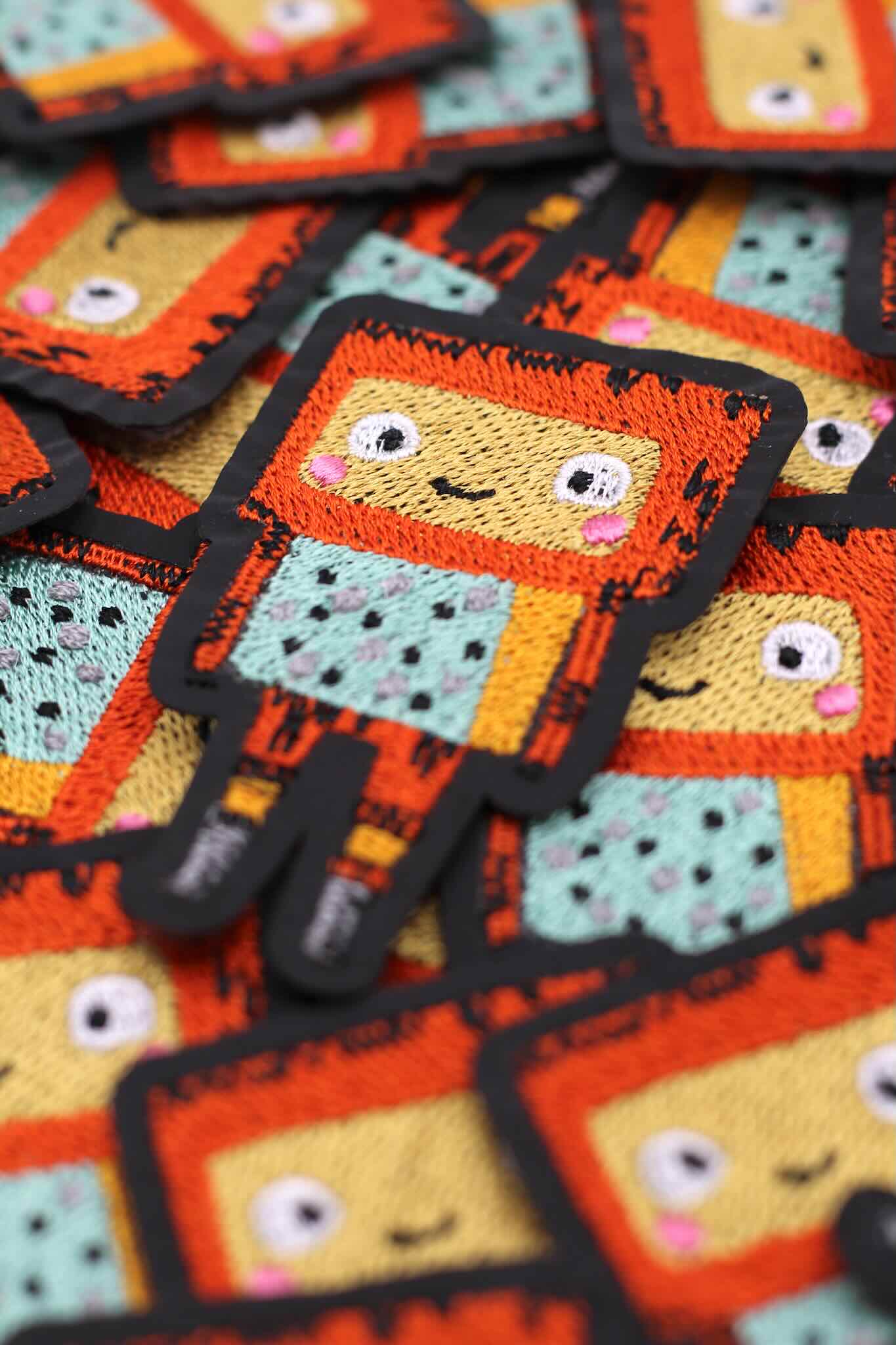 Reflektor Patch im Roboter Design