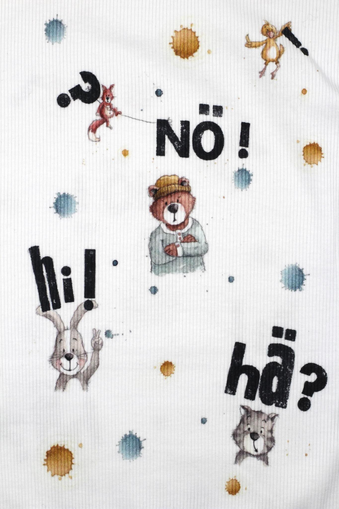 Rib Jersey im Design Nö-Party