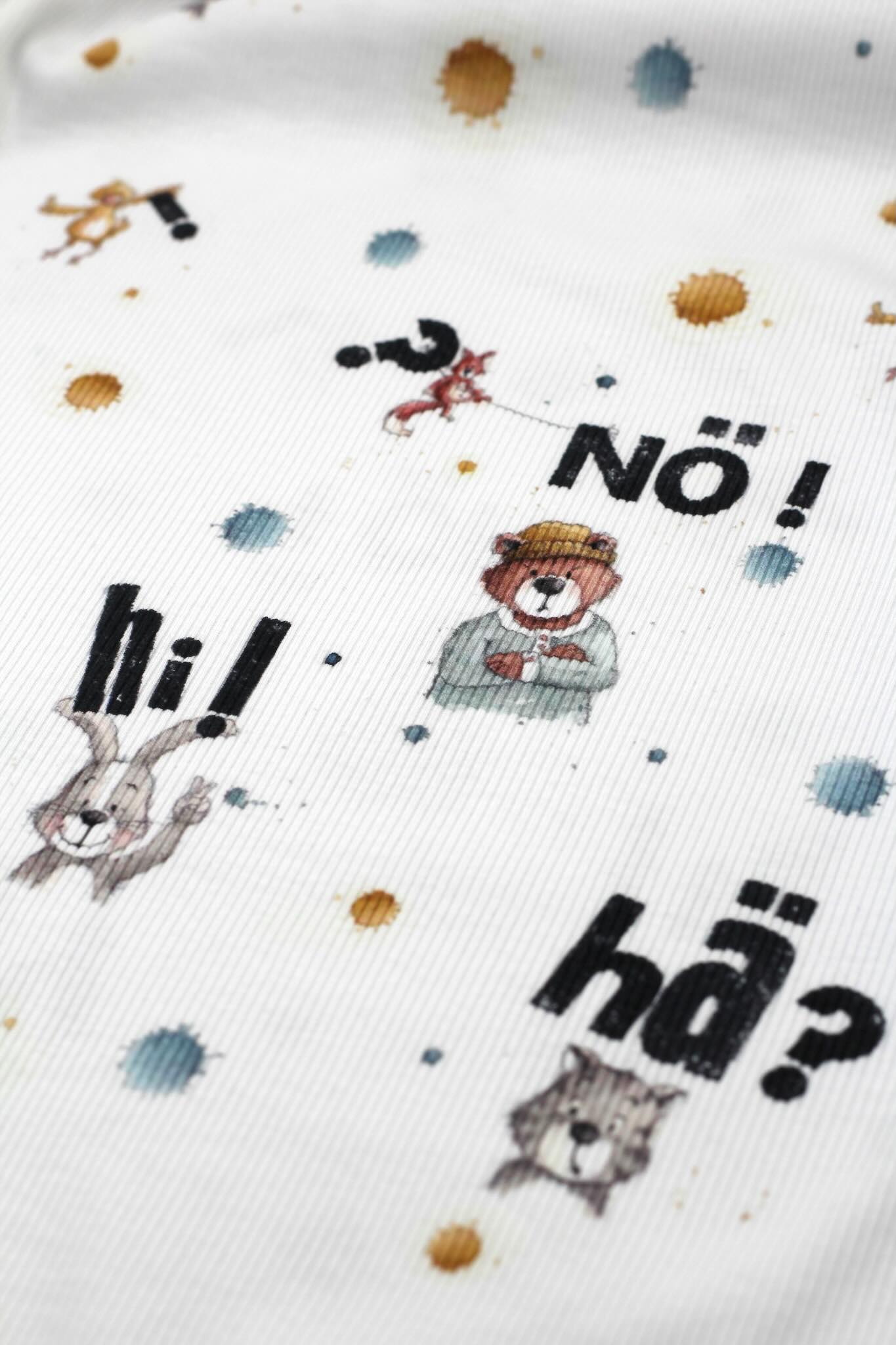 Rib Jersey im Design Nö-Party