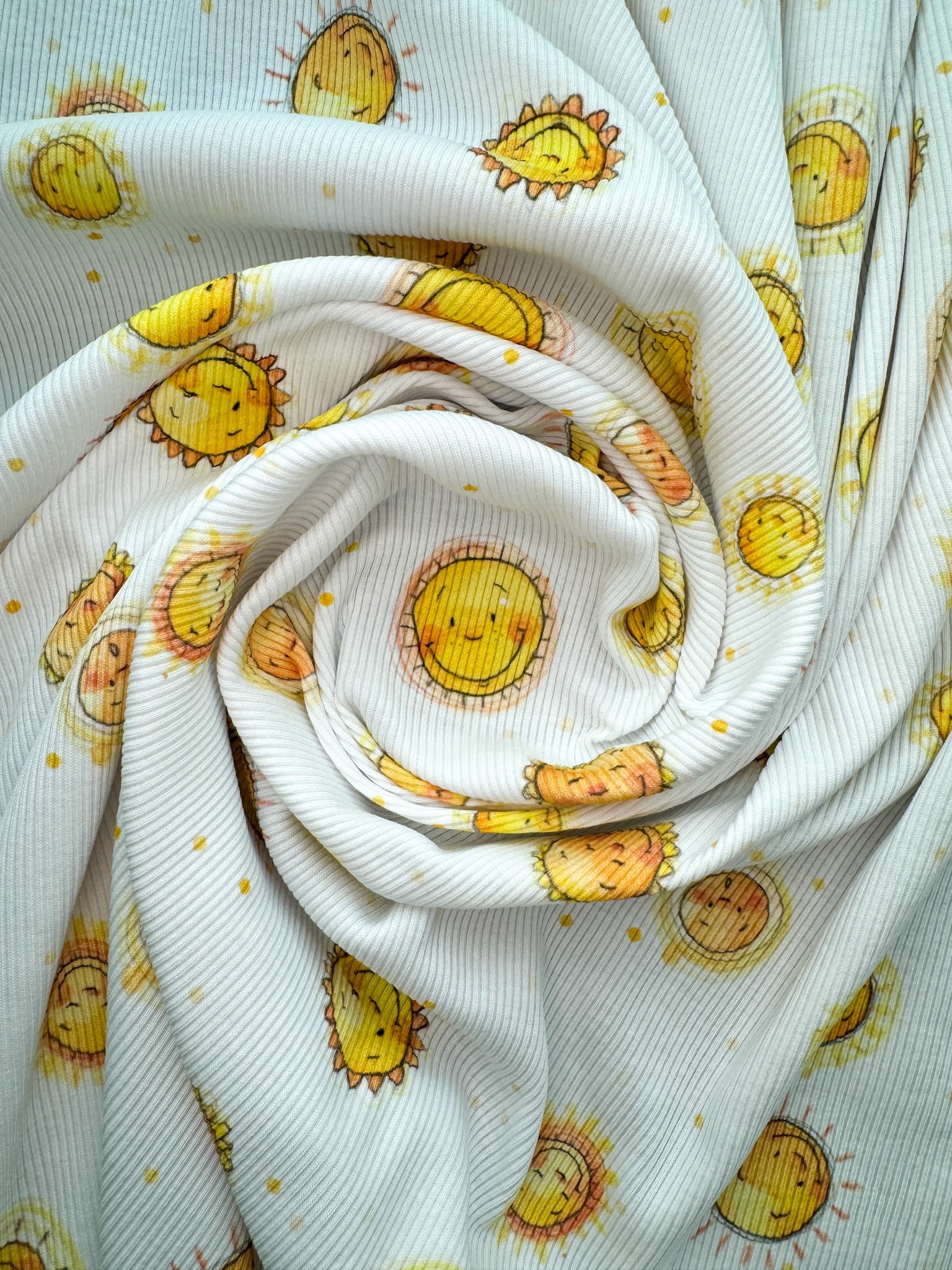 Bio Rib-Jersey - Sonnengruß