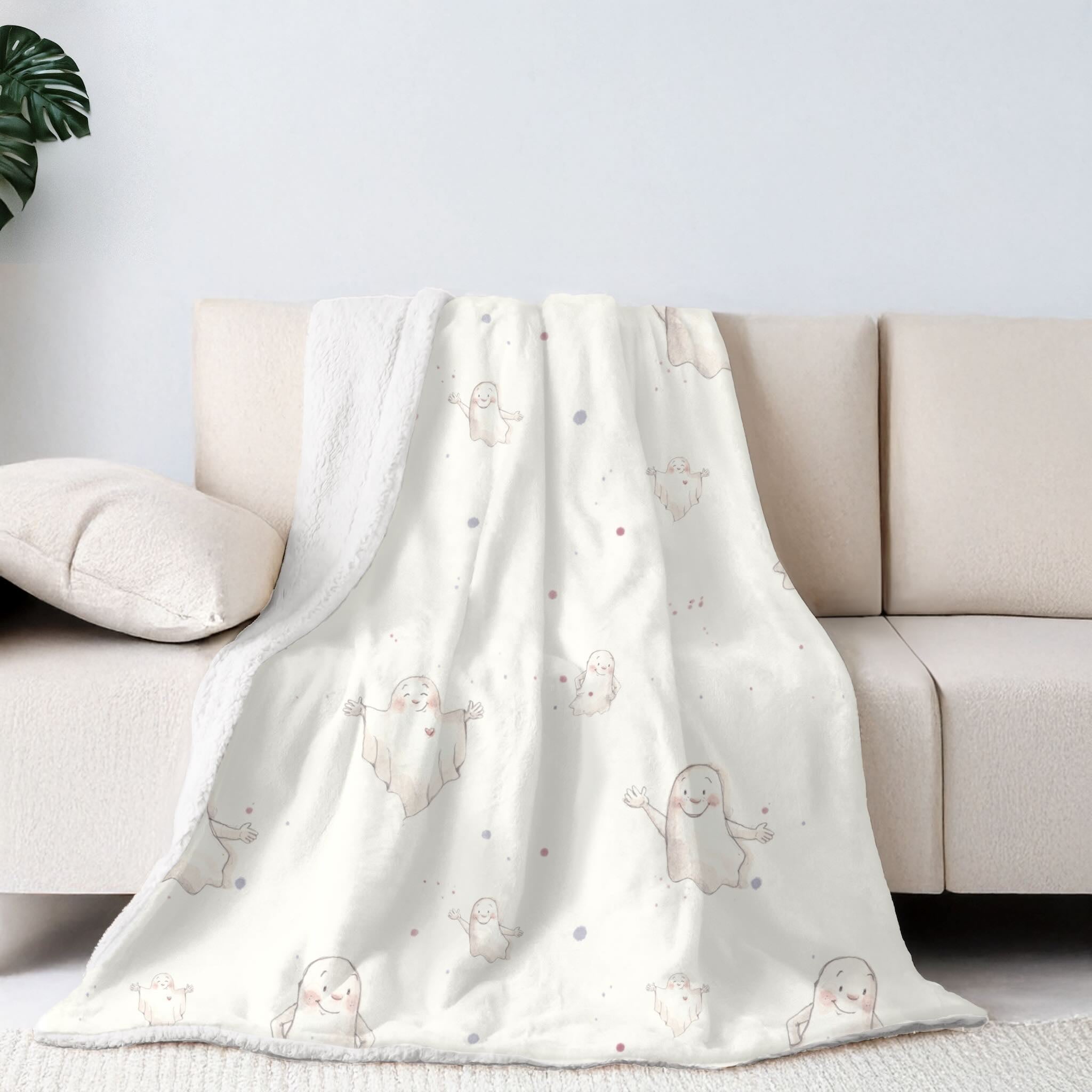 Sherpa-Fleece Decke im A lot to BoooH Design