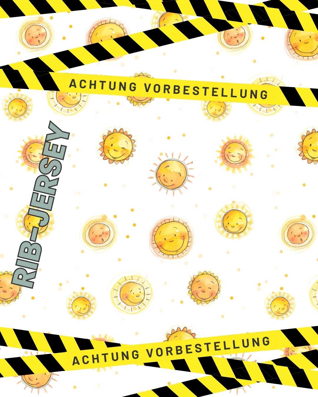 Bio Rib-Jersey - Sonnengruß