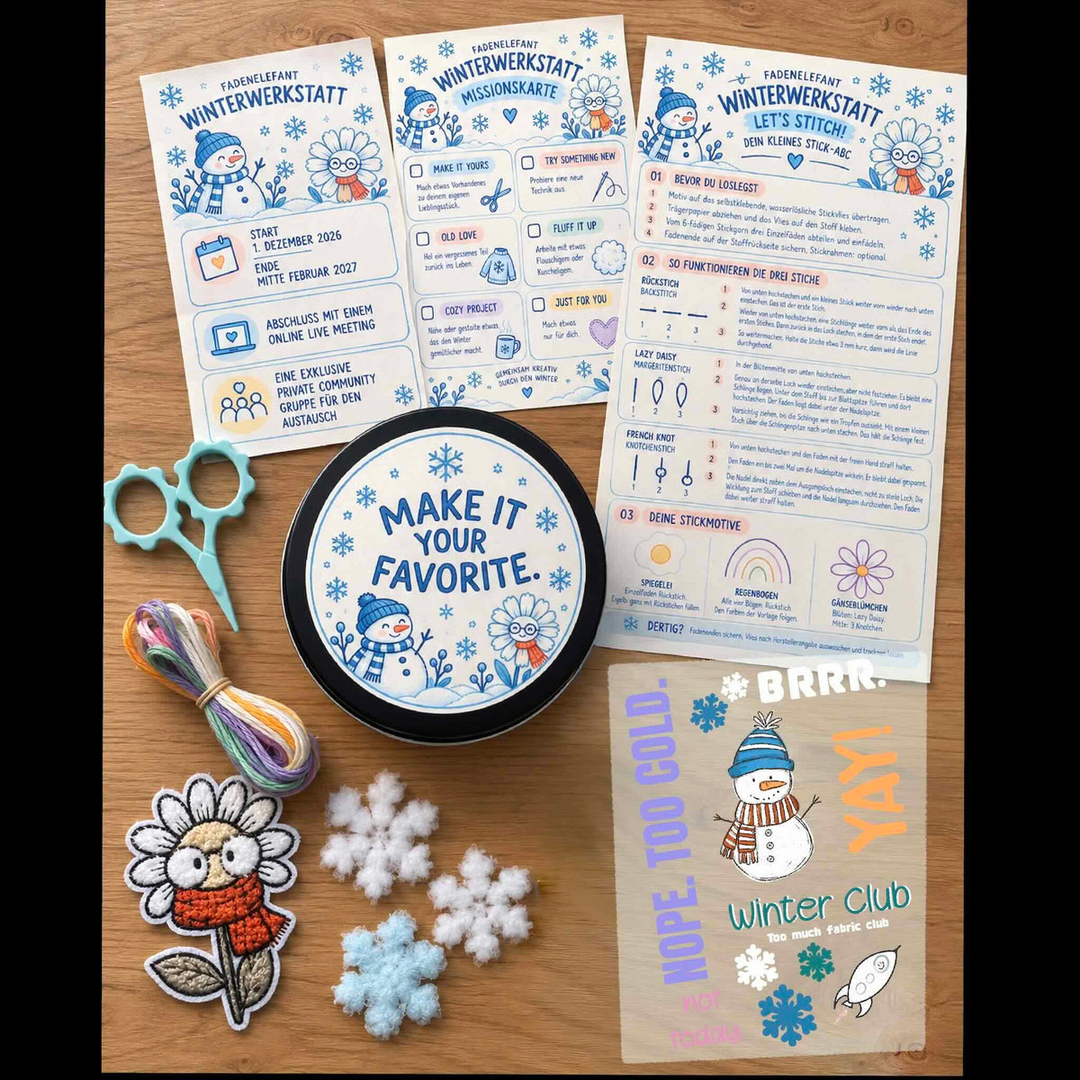 Winterwerkstatt - Das kreative Winter Challenge Kit