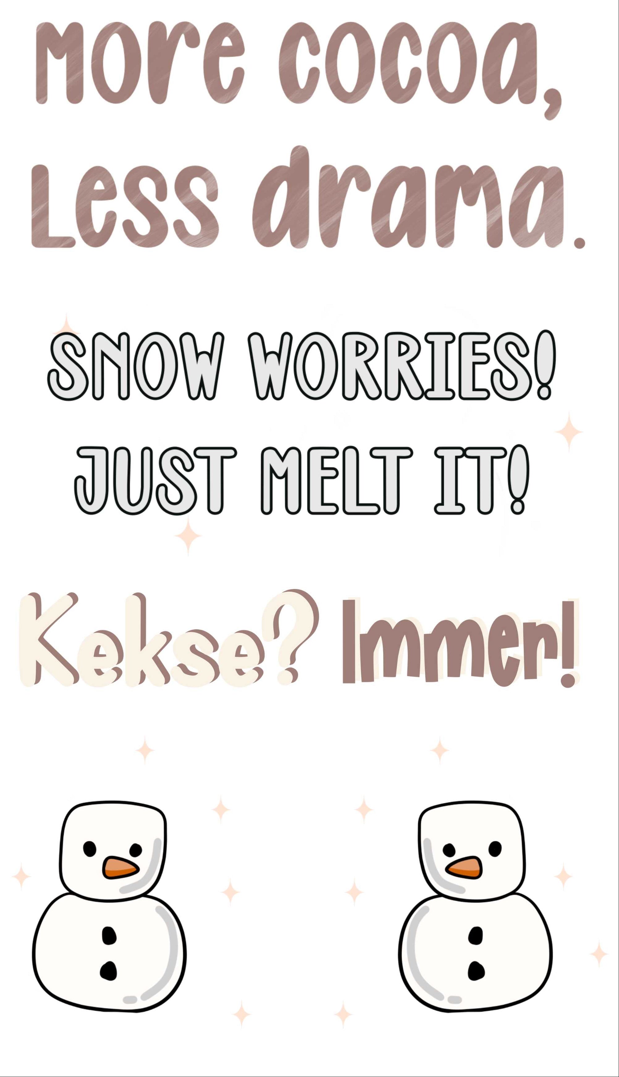 Bügelbildbogen - Snow 'n Kakao