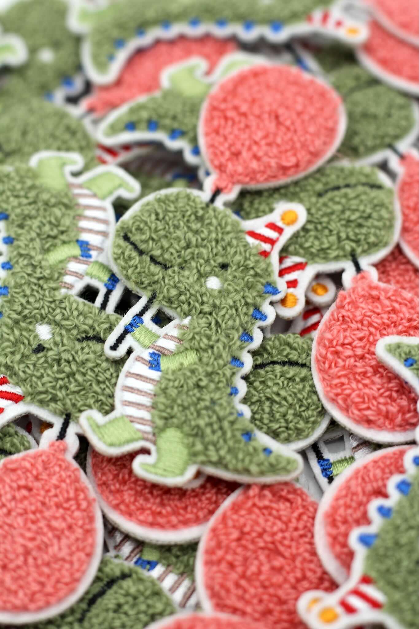 Chenille Patch - Geburtstagsdino