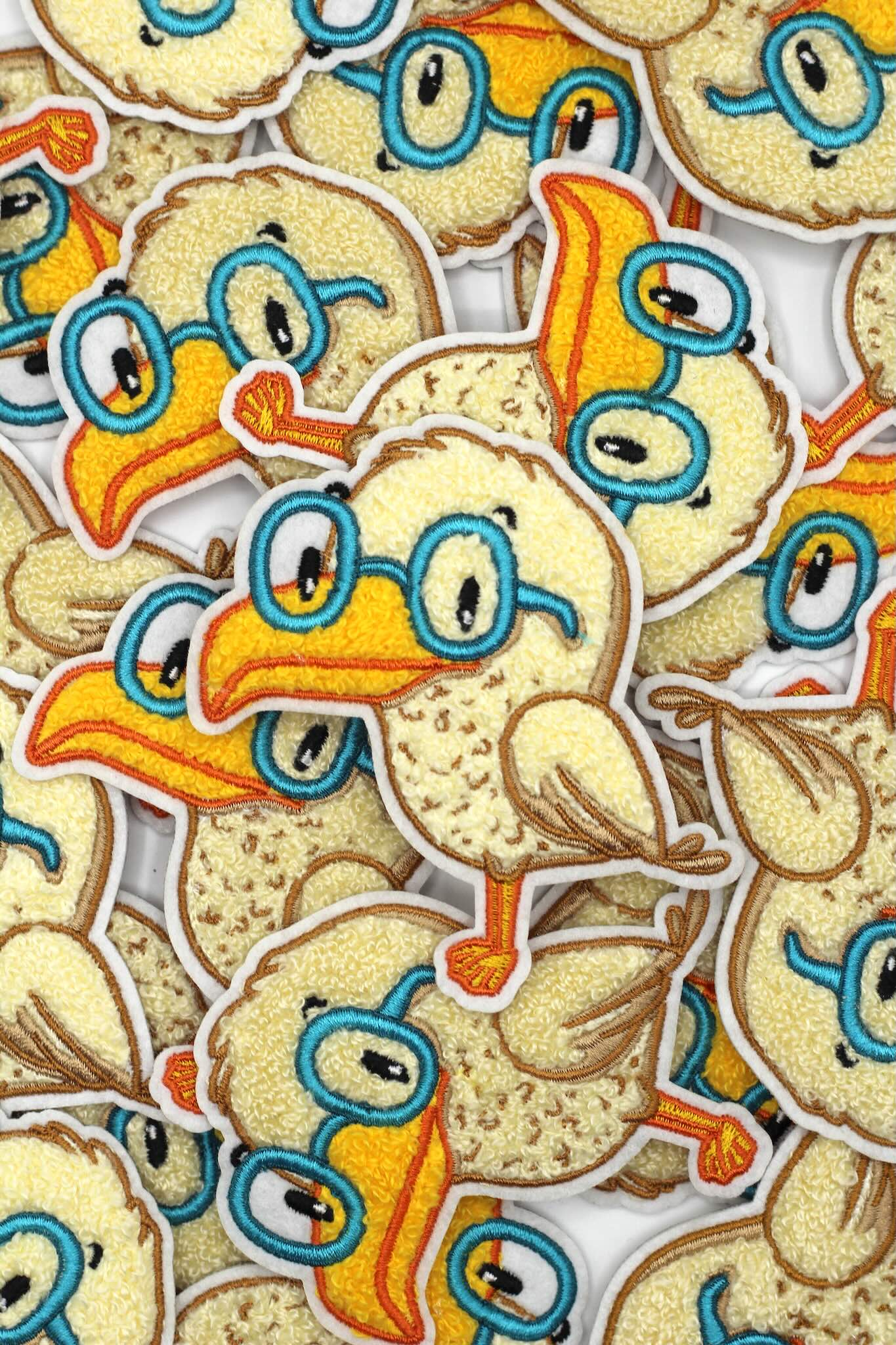 Chenille-Patch Möwe mit Brille