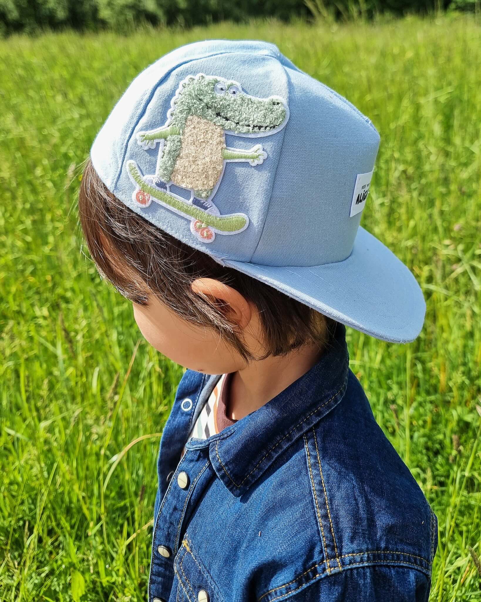 Cappy mit Chenille Patch Kroko