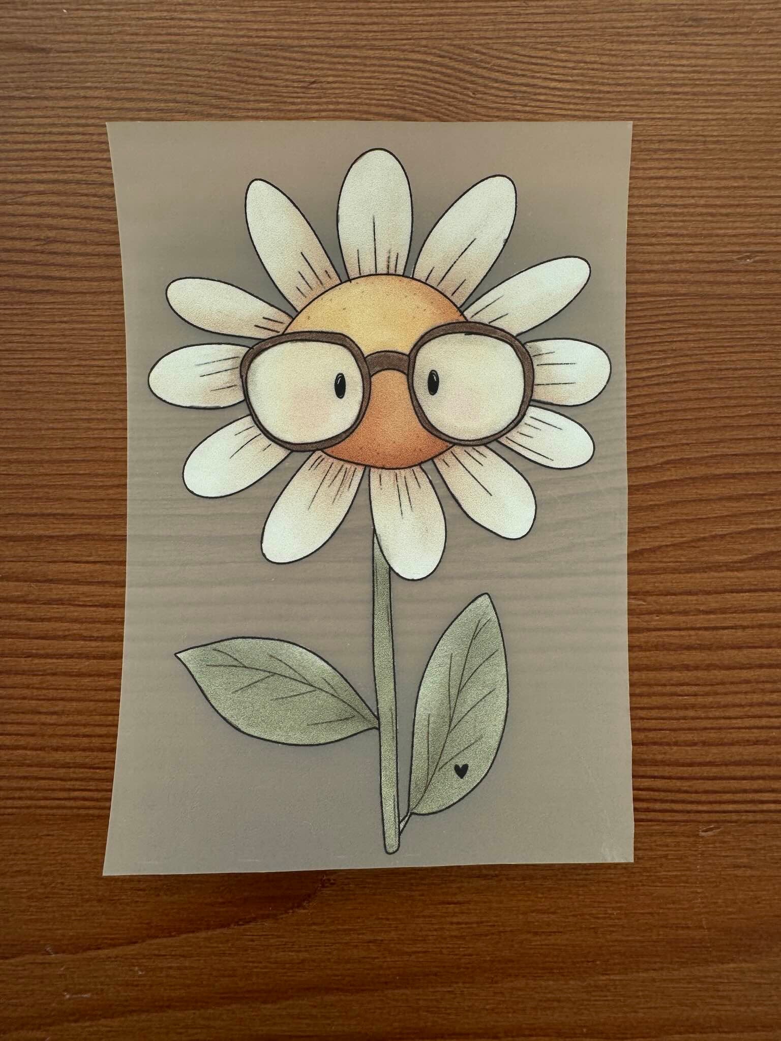 Bügelbild - Gustav Gänseblümchen
