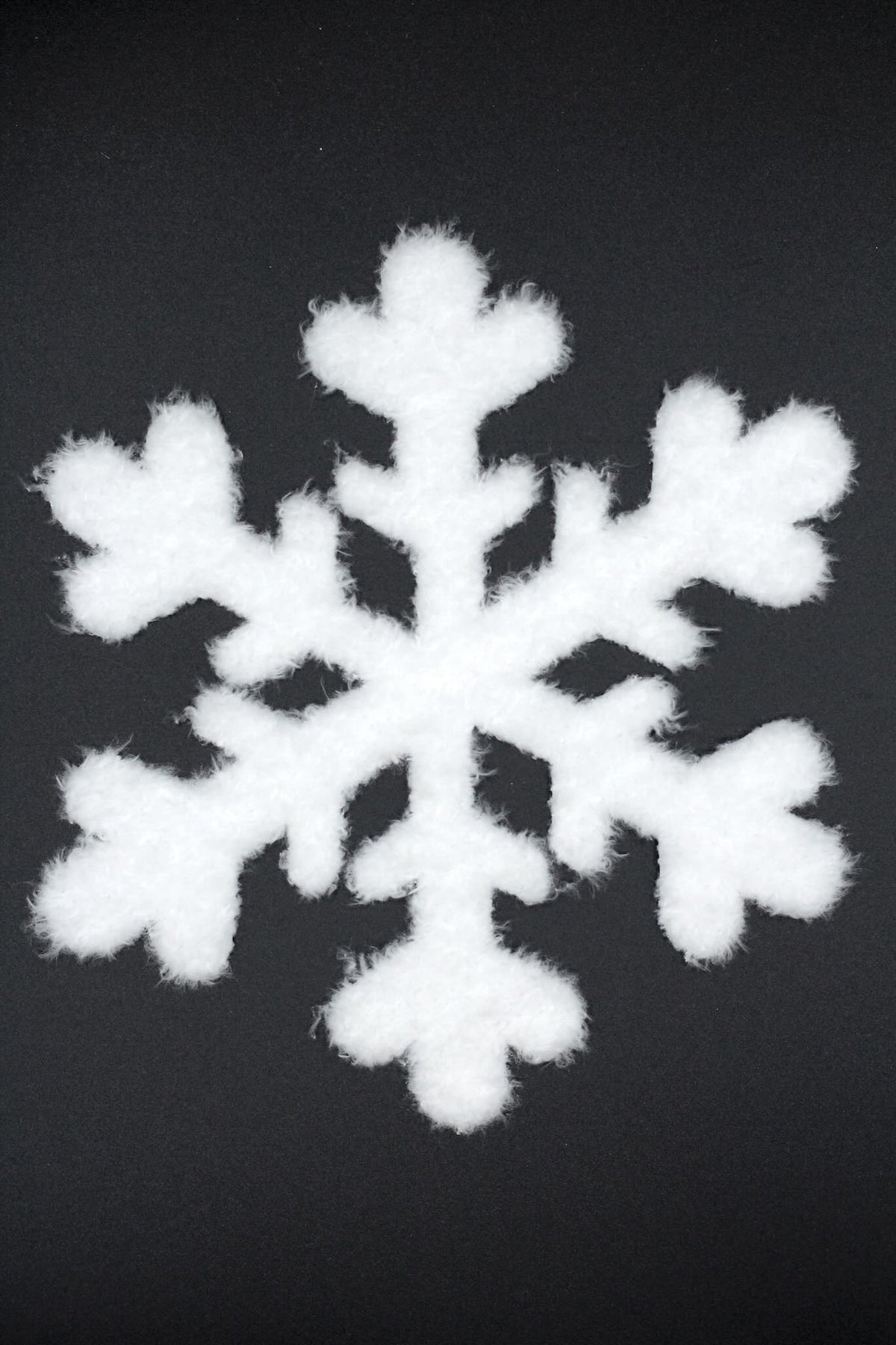 Flauschi Patch - Schneeflocke Weiß