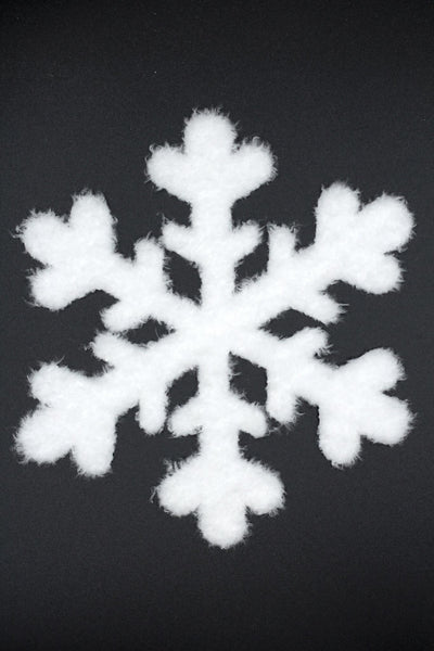 Flauschi Patch - Schneeflocke Weiß