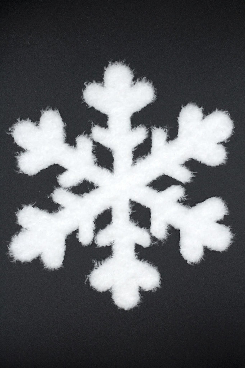 Flauschi Patch - Schneeflocke Weiß