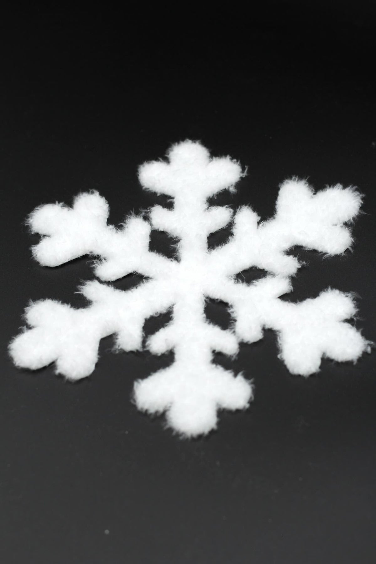 Flauschi Patch - Schneeflocke Weiß