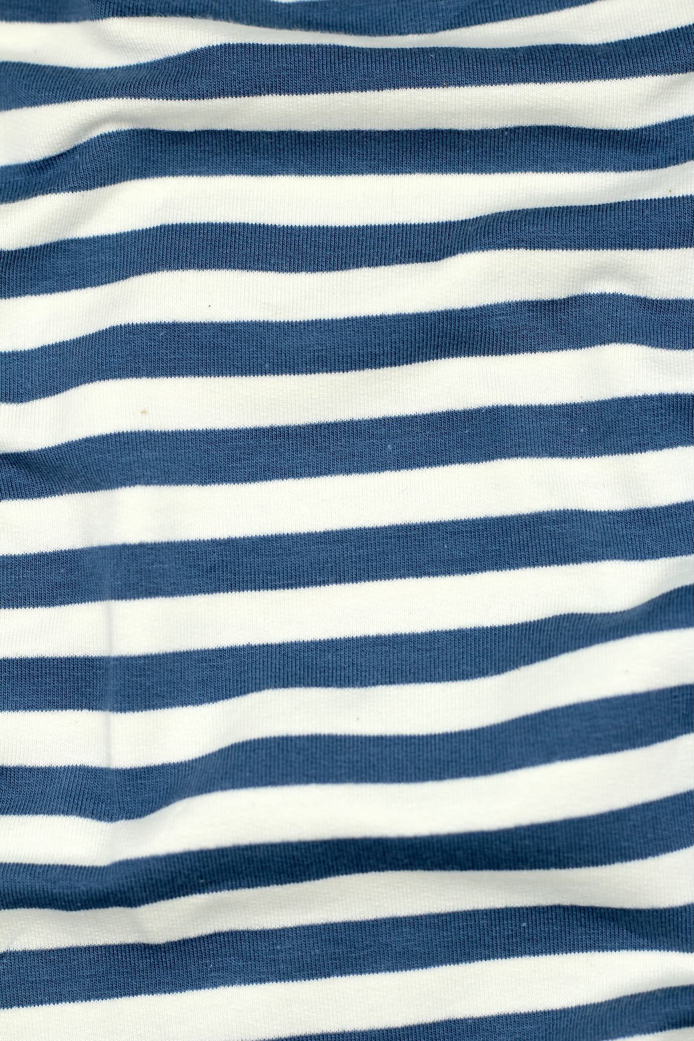 French Terry - Blaue Streifen