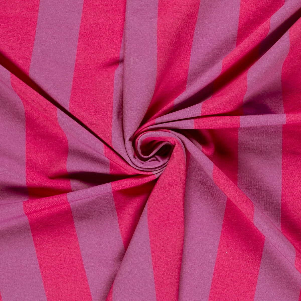 French Terry - Streifen Fuchsia