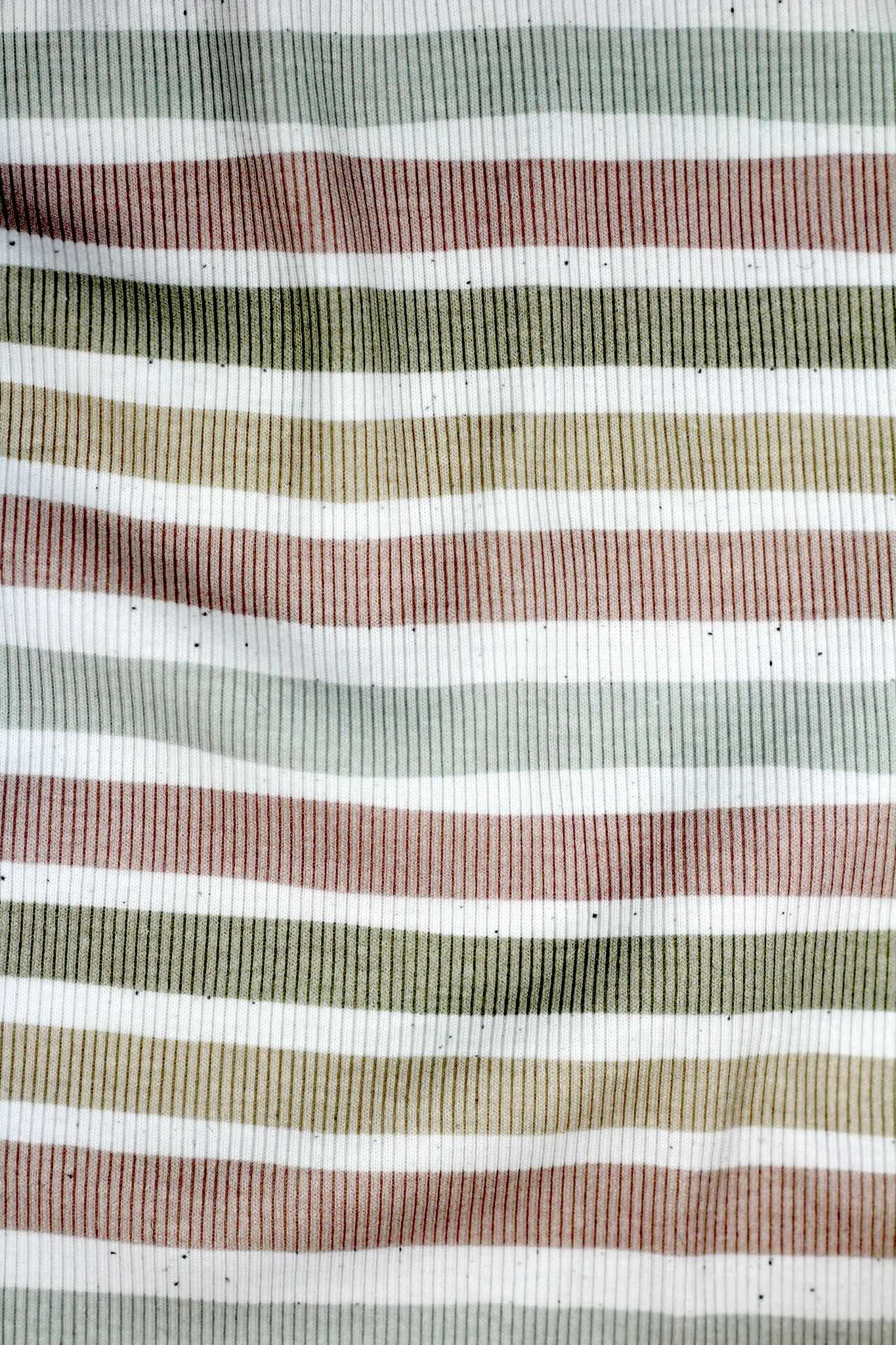 Bio Rib-Jersey - Pastell Streifen
