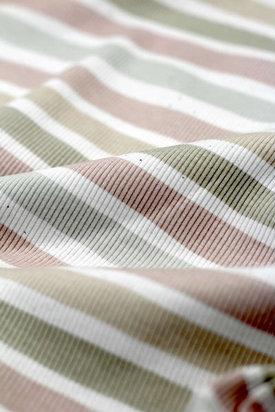 Bio Rib-Jersey - Pastell Streifen