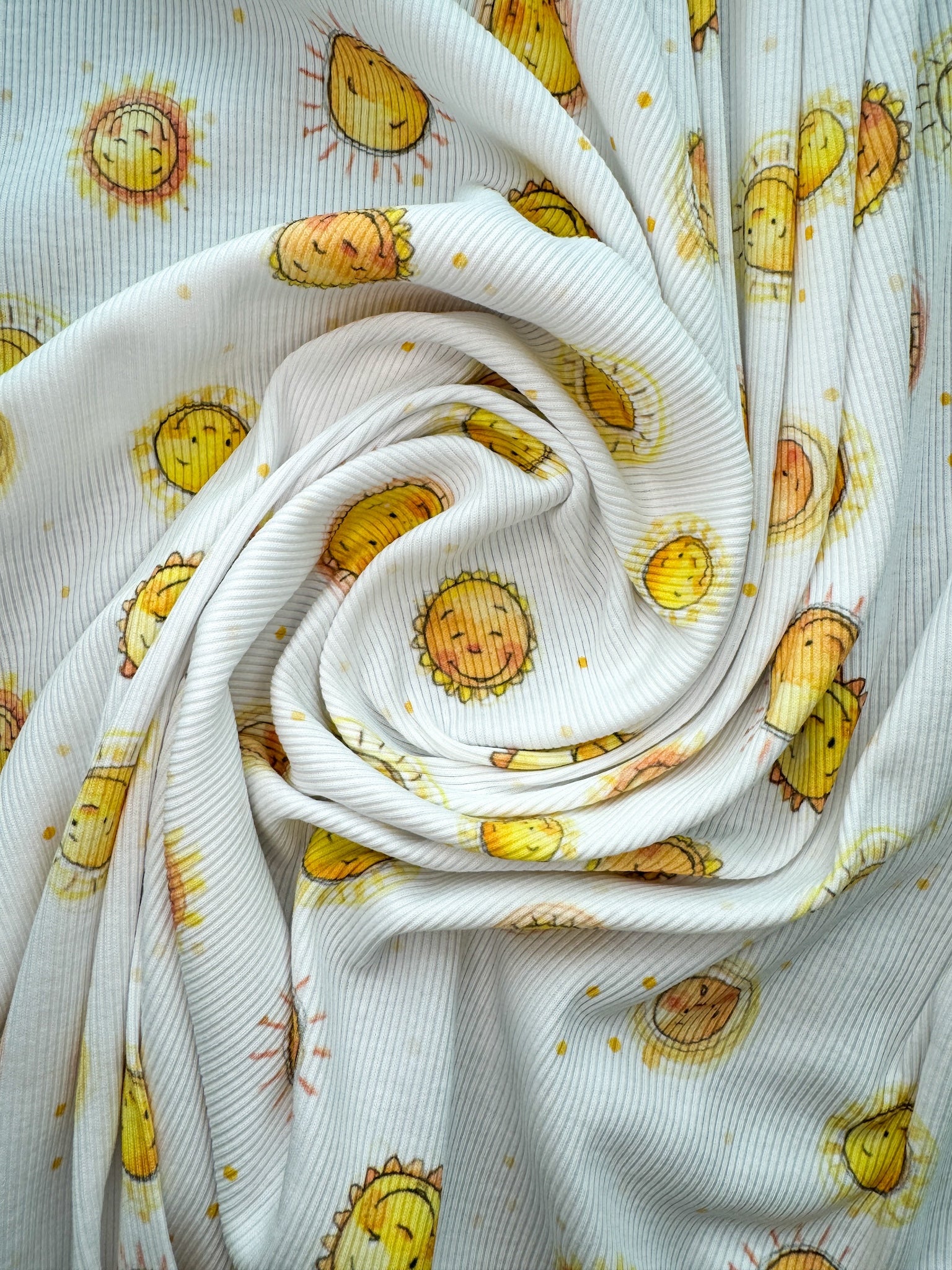 Bio Rib-Jersey - Sonnengruß