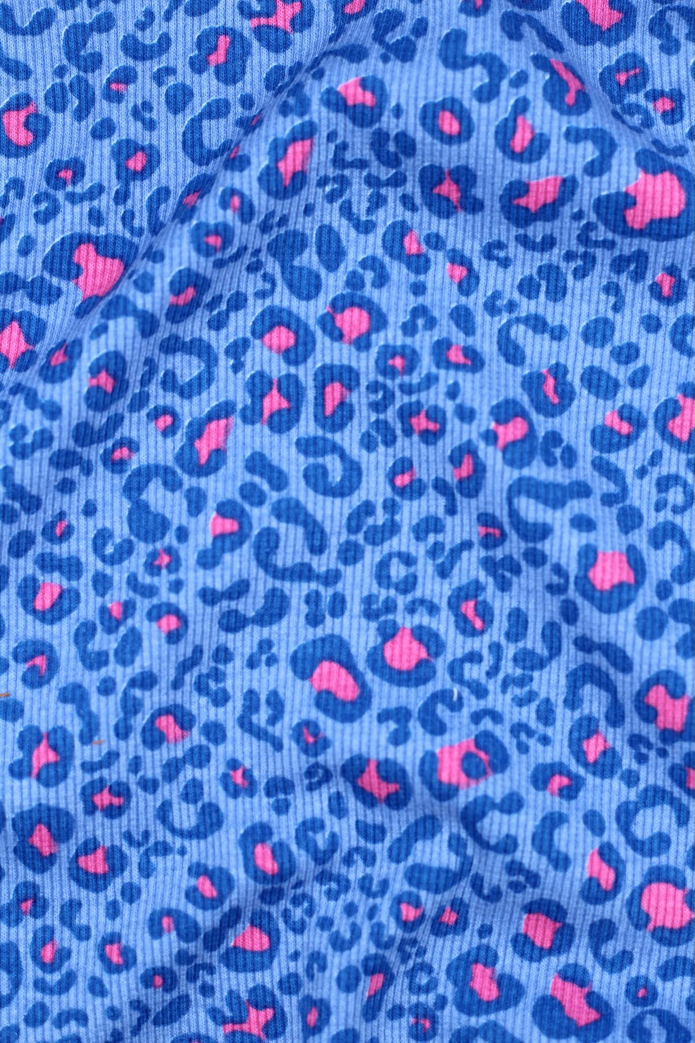 Rib Jersey - Leo Cobalt