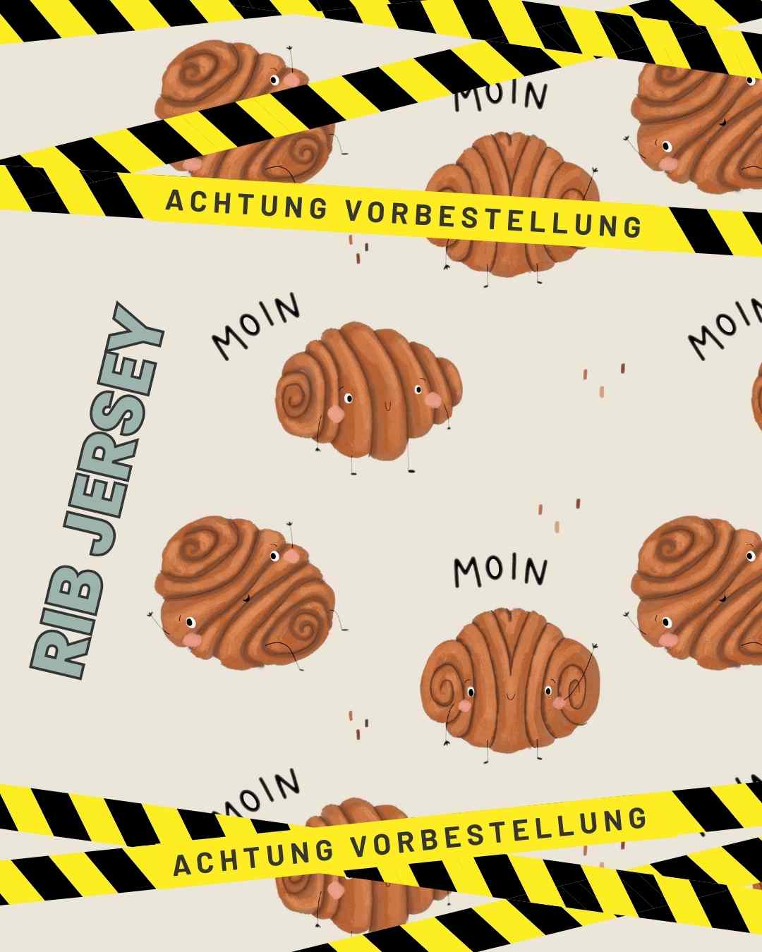 Vorbestellung Design Franzbrötchen auf Rib-Jersey